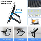 LED Flood Light 10W 20W 30W 50W 100W 150W 200W 300W IP66 Waterproof AC 110-220V