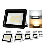 IP68 LED Flood Light 30W 50W 100W Aluminum Warm Cool White AC 175-265V 25cm Cable