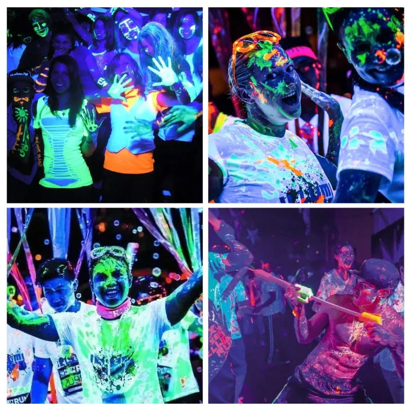 UV LED Flood Light 50W 100W 395-400nm IP65 AC 110V Body Paint Party Stage Lamp