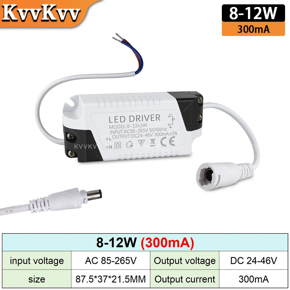 Non-Isolated LED Driver 300mA 600mA 900mA 1500mA 1-50W AC 85-265V DC 3-135V Constant Current
