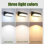 LED Outdoor Wall Lamp AC 110-240V Moisture-Resistant ABS Indoor Outdoor Pathway Porch Garden