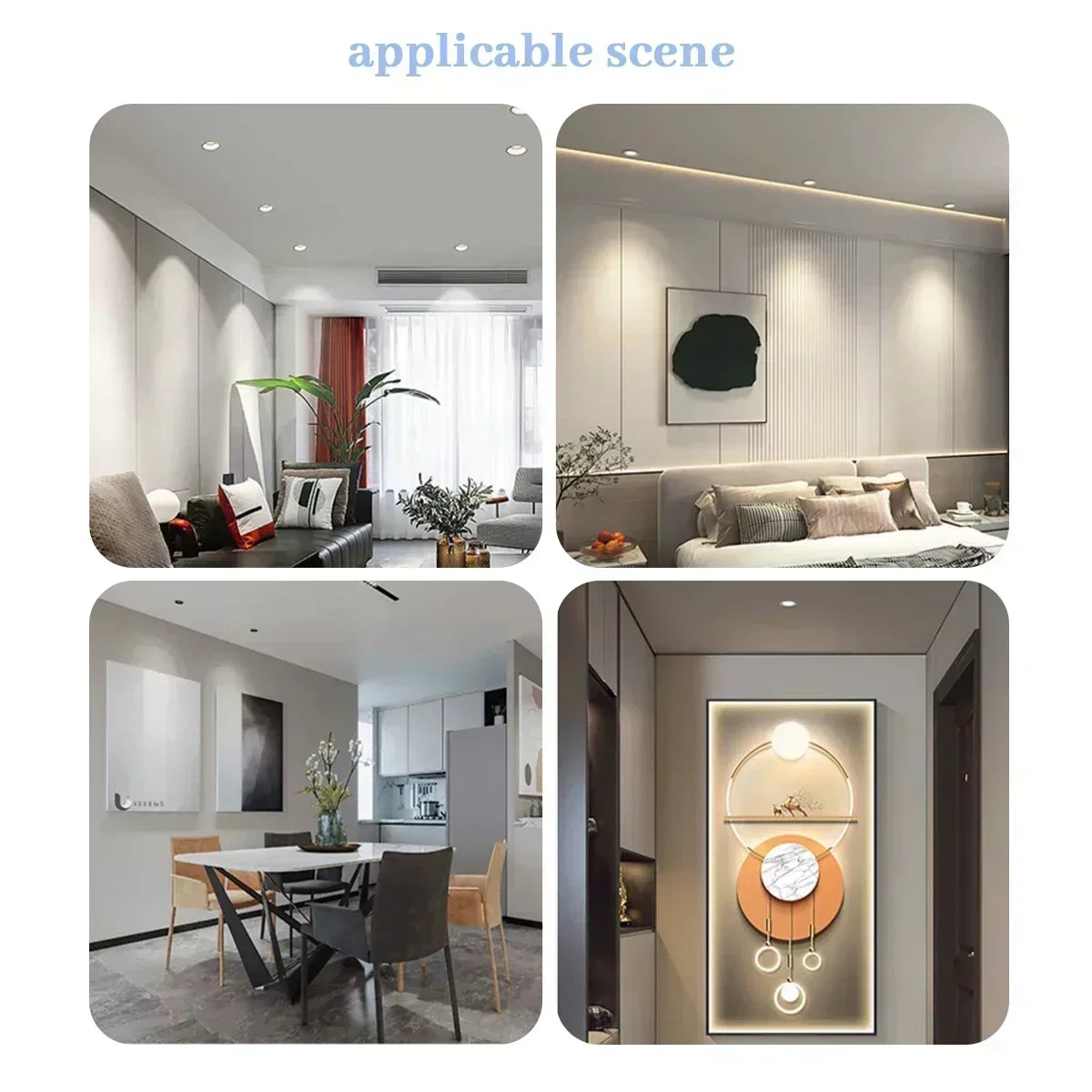 GU10 LED Spotlight Bulb SMD 2835 9W 38 or 120 Degree CRI 80 AC 100-240V No Flicker Track Lighting Living Room 10 Pack