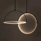 Nordic Fabric Pendant Light Creative Art Dining Table Restaurant Iron Polished Chrome 90-260V