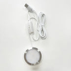 USB 5V Ultra Thin LED Cabinet Spotlight 10W 5730 LED Aluminum Surface Mount 60mm Round Warm White Cool White Indoor RV Caravan