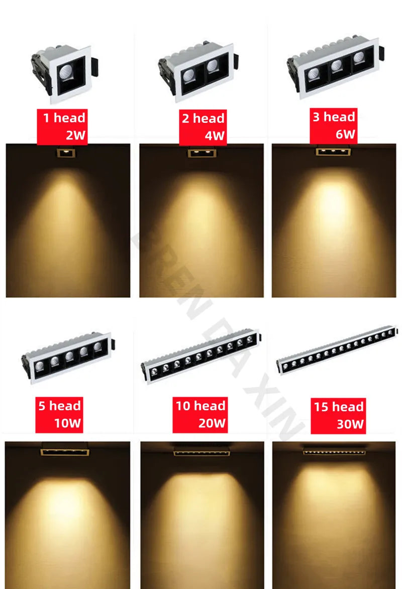 Adjustable Beam COB LED Recessed Ceiling Light