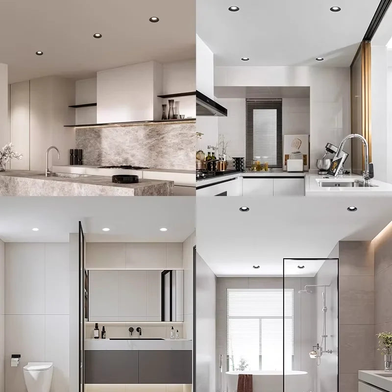 IP65 COB LED Recessed Downlight 5W-35W 24° CRI 85+ 95-110lm/W AC 85-265V 3-Color