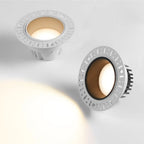 Dimmable LED Recessed Downlight 7W 9W 12W 15W Borderless Aluminum SMD CRI 90 90 Degree Adjustable Beam Push Button AC 90-260V Foyer Bedroom