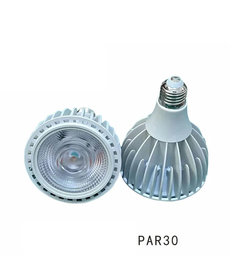COB LED PAR Spotlight Bulb 15W 20W 25W 30W 50W E26 CRI 90 90 lm/W 24 or 36 Degree AC 85-265V Warm White Natural White Cool White White Black