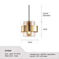 Modern Glass E26/E27 Pendant Light Black Green Blue Yellow Single AC 90-260V Bedroom Dining