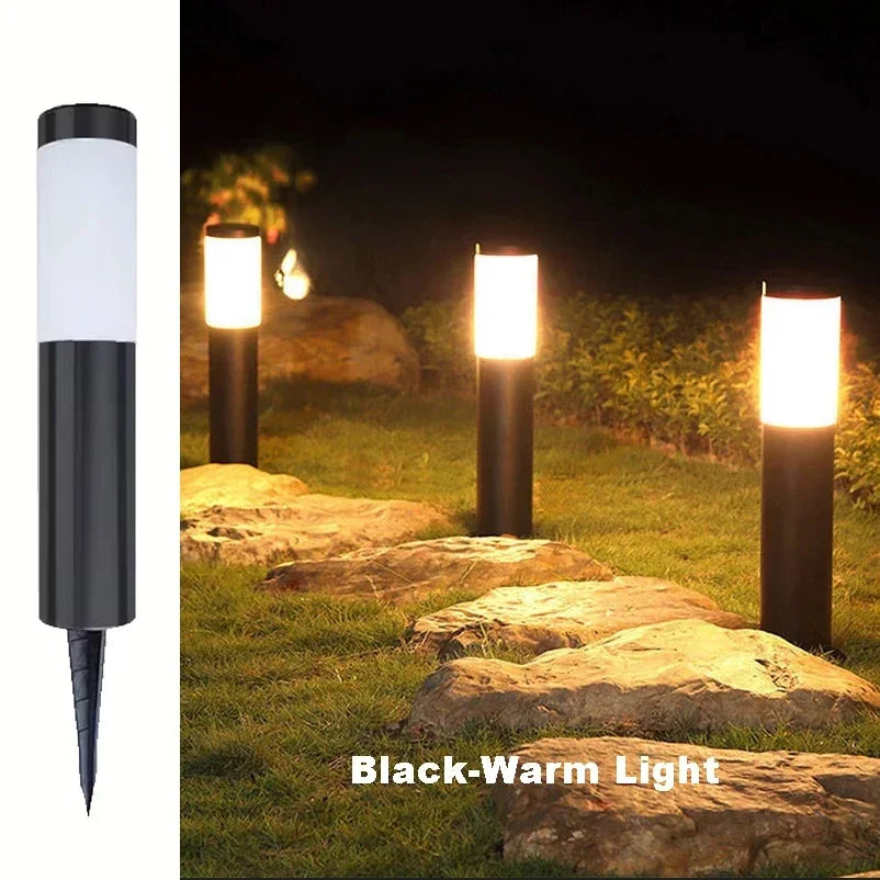 Solar LED Pathway Lawn Light IP65 Waterproof Stainless Steel ABS Polished Flush Mount Outdoor Garden Walkway Landscape