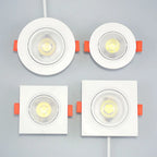 Angle-Adjustable Rotating LED Recessed Downlight 3W 5W 7W 9W 12W SMD2835 AC 110-240V