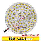 10-Pack SMD5730 LED Lamp Board 3W-24W JST Pre-Welded Connector 32-100mm Warm Natural Cool