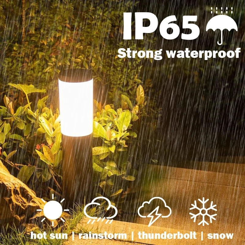 Solar LED Pathway Lawn Light IP65 Waterproof Stainless Steel ABS Polished Flush Mount Outdoor Garden Walkway Landscape