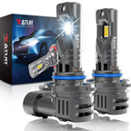 KaTur H1 H3 H4 H7 H8 H11 9005 9012 LED Headlight Bulb 6500K 360° Plug-Play 12V 2 Pack