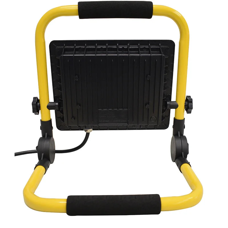 LED Portable Work Light 50W 100W IP66 10ft Cord Brushed Aluminum AC 85-265V Outdoor Floodlight