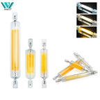 R7S COB LED Glass Tube Bulb 15W 20W 30W 50W 78mm 118mm Halogen Replacement 110-240V