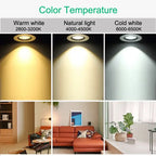 Dimmable COB LED Recessed Downlight 5W 7W 9W 12W 15W 18W Adjustable Angle Aluminum AC 85-265V Warm White Natural White Cool White Black White Silver