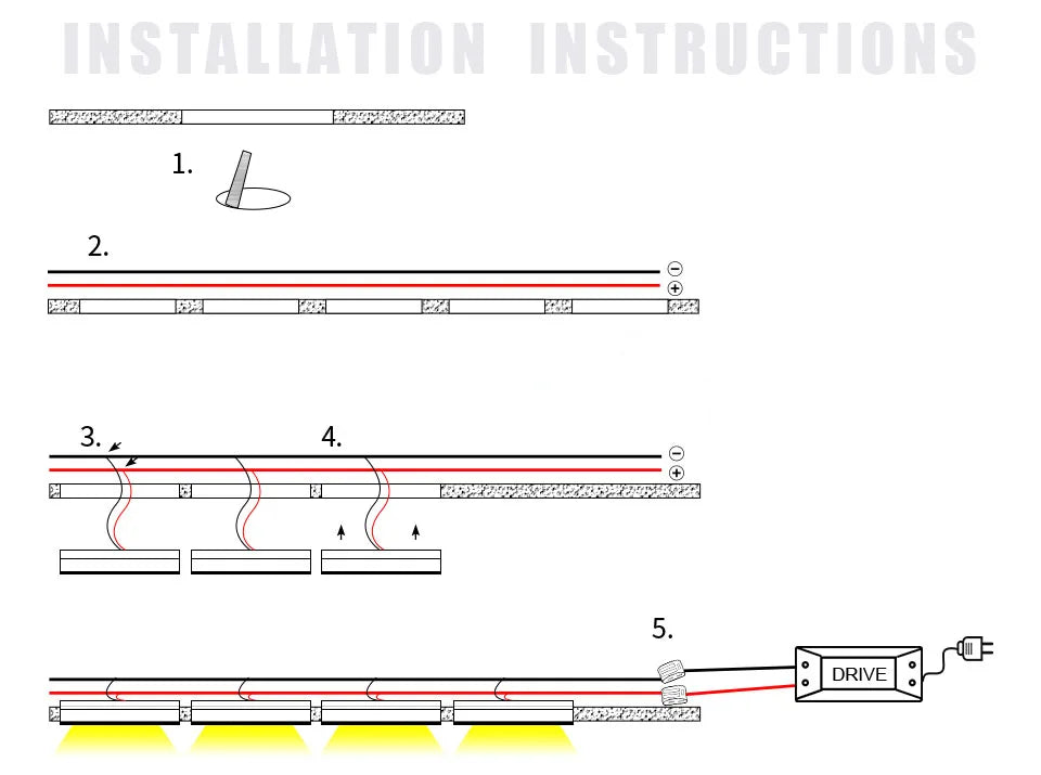 Slim IP65 12V LED Recessed Spotlight Cabinet Light