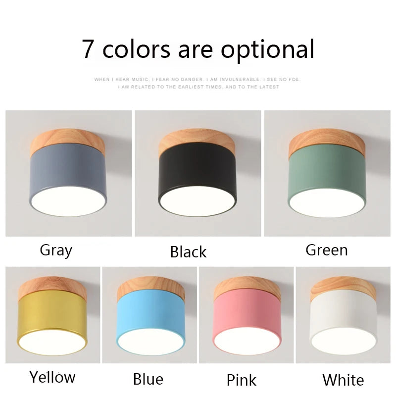 Dimmable Surface-Mounted LED Downlight 5W-15W CRI 85+ 95-110lm/W AC 110-220V 7-Color Options