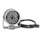 48-LED 850nm IR Infrared Illuminator CCTV Night Vision 20m Auto Sensor DC 12V Aluminum