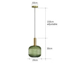 Nordic Glass LED Pendant Light E26 Single Head Cord Pendant Metal AC 90-260V Kitchen Island Bedroom Restaurant Cafe Hotel