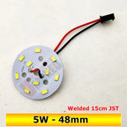 10-Pack SMD5730 LED Lamp Board 3W-24W JST Pre-Welded Connector 32-100mm Warm Natural Cool