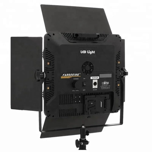 120W LED Video Studio Light CRI 95+ 5600K 6800 LUX Knob Dimmer AC 100-240V DC 12-18V