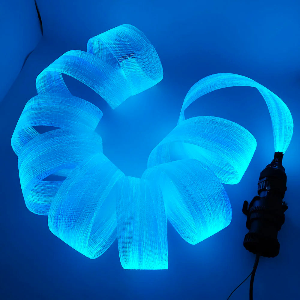 Fiber Optic Mesh LED Light Kit 6M 10M RGB IP65 RF Remote 12W AC 100-240V Tree Décor