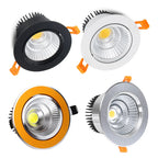 Dimmable Rotating COB LED Recessed Downlight 5W 7W 9W 12W 15W 18W 15° 24° 36° CRI 90+