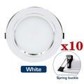 LED Recessed Downlight 5W 9W 12W 15W 18W Epistar 120 Degree CRI 85 AC 110V 220V or DC 12V 24V White Silver Gold 10 Pack Indoor Ceiling Spot