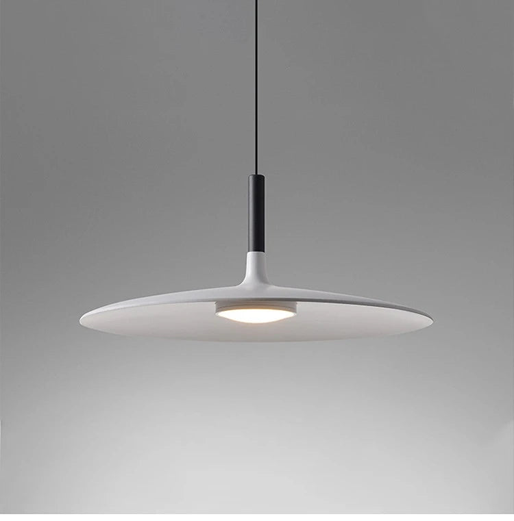 Modern Nordic Round LED Pendant Light Aluminum White Black Gray Yellow AC 85-265V