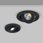 Dimmable COB LED Recessed Downlight 360 Degree Rotating 5W 7W 9W 12W Aluminum Knob Switch AC 85-265V Indoor Ceiling Spot
