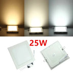 LED Recessed Panel Downlight 3W 4W 6W 9W 12W 15W 25W 120° PF97% AC 85-265V CE RoHS