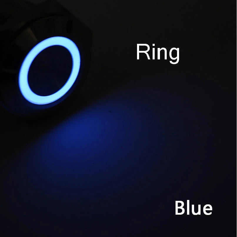 Metal LED Push Button Switch 12 16 19 22mm IP65 Self-Reset Self-Lock 5A 250V CE RoHS CCC