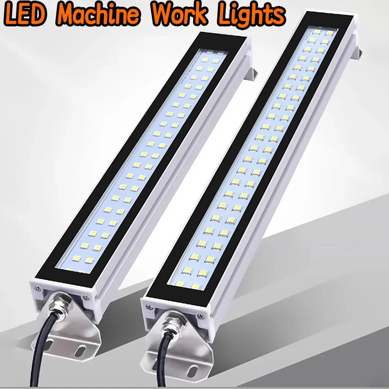 IP67 LED Machine Work Light 5W 10W 12W 15W Waterproof Oil-Proof DC 24-36V AC 110-220V CNC