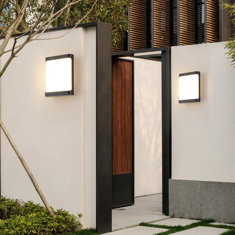IP65 LED Outdoor Wall Sconce 15W Plastic Warm White Cool White AC 85-265V Garden Balcony Courtyard Hallway Horizontal or Vertical Mount