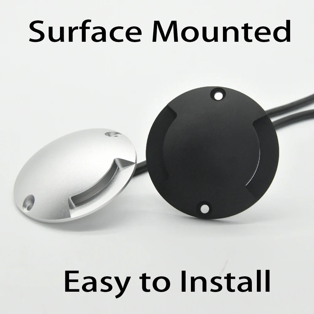 DC 12V 24V 1W 2W Ultra-Thin LED Surface Spotlight IP67 OSRAM PWM Dimmable D70mm 14mm
