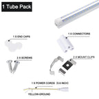 T8 LED Tube 20W 57cm 270-Degree V-Shape Epistar SMD2835 Clear Milky 110-220V Warm Cool White