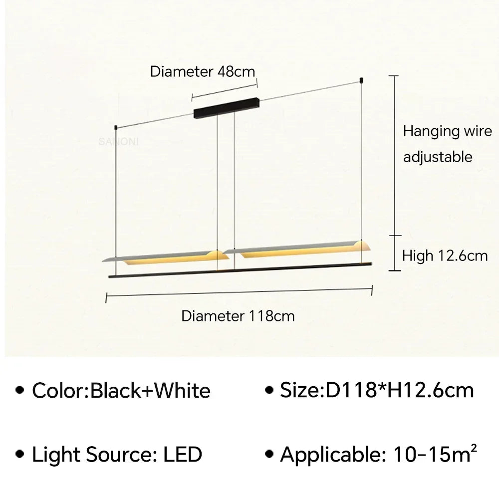 Modern LED Pendant Chandelier 20 Plus Heads Iron Plated Cord Pendant Touch Switch AC 90-260V Living Room Dining Room