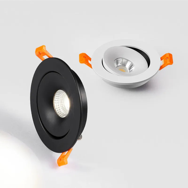 Dimmable 360-Degree Rotating COB LED Downlight 7W 9W 12W 15W 18W 20W 24W CRI 92+ 85-265V