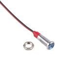 6mm LED Metal Indicator Light DC 3V 5V 6V 12V 24V AC 220V Waterproof Red Yellow Blue Green White