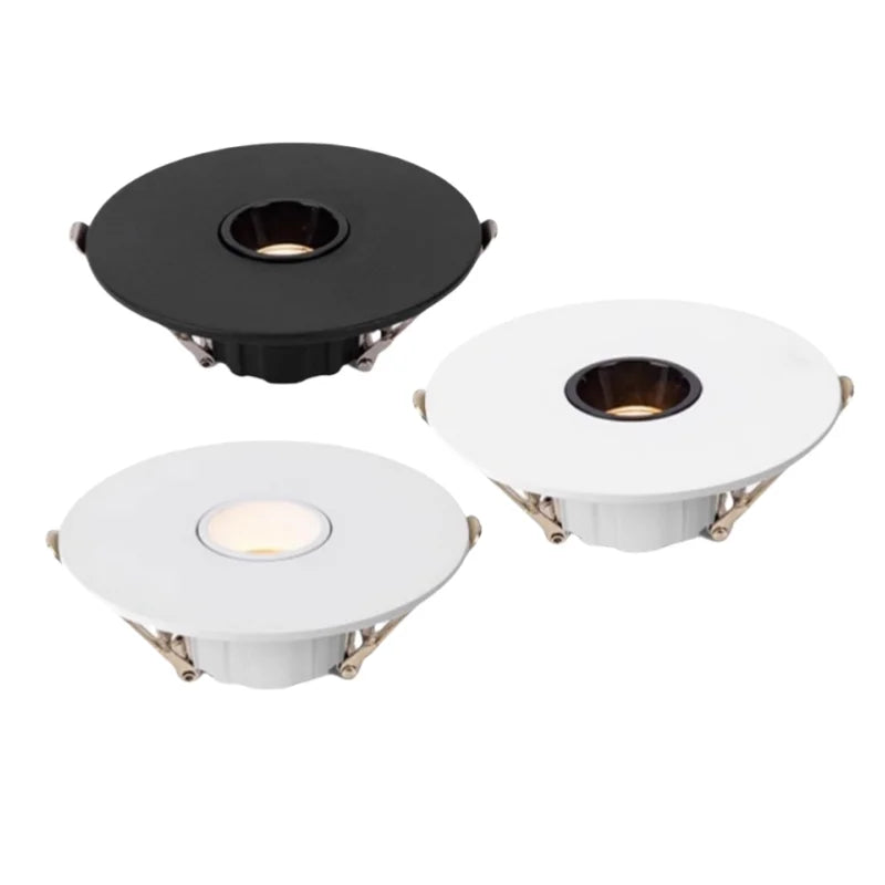 Ultra Thin CREE LED Recessed Spotlight 3W 5W 7W 3 8 or 15 Degree Narrow Beam Die Cast Aluminum CRI 90 Dimmable AC 85-265V Foyer Dining