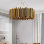 Modern Luxury Ironware Pendant Chandelier D60-120cm 86-195W Dimmable Remote AC 90-265V