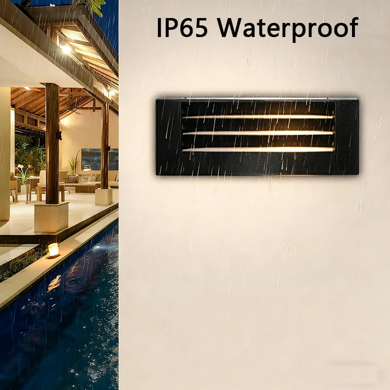 IP65 LED Outdoor Wall Lamp E26 60W Max Die Cast Aluminum Frosted Up and Down 290 x 120 x 115mm AC 85-265V Porch Garden Villa 2 Pack