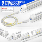 T8 V-Shape Integrated LED Tube Light 3FT 4FT 5FT 30W 40W 50W SMD2835 100-120lm/W AC 85-265V
