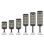 Solar LED Street Light PIR Motion Sensor 3 Modes Remote Control IP65 ABS 6V 5W Panel 4 to 8 Panel Configurations Garden Courtyard