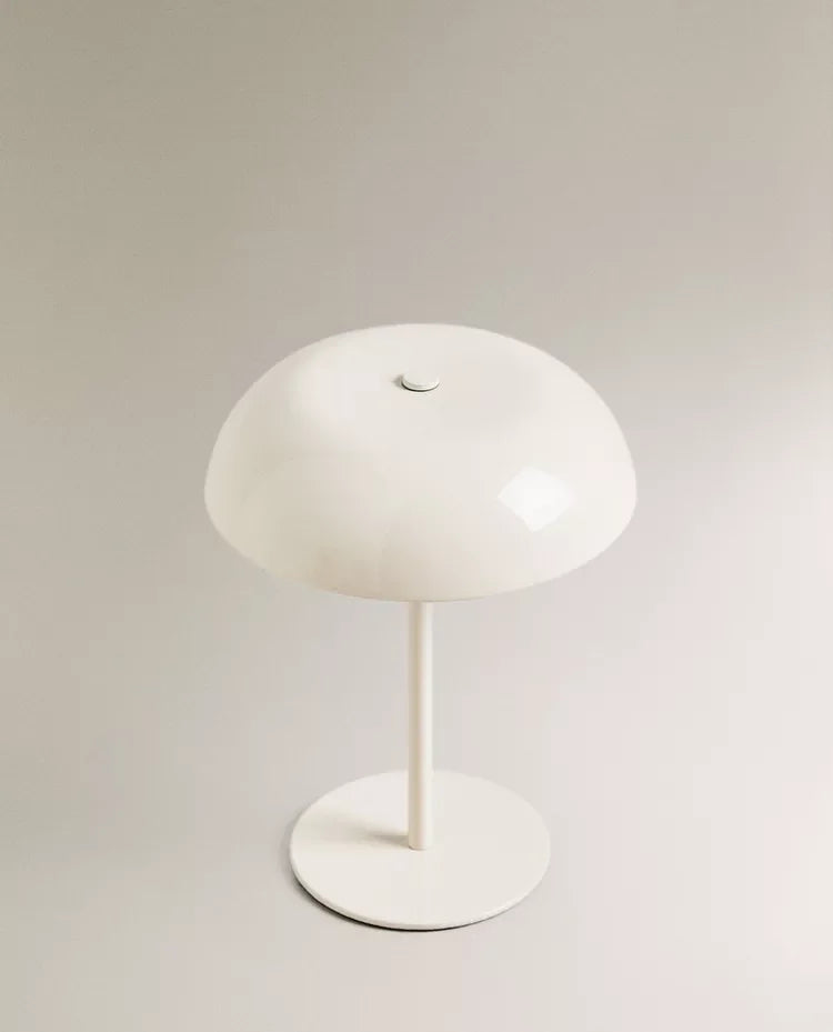 Wireless Rechargeable LED Table Lamp 3W Dimmable Touch Switch 3-Color Mode Iron Portable