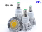 10-Pack COB LED Spotlight 5W 7W 9W GU10 MR16 E27 E14 CRI 85+ 90lm/W 60° AC 85-265V 3-Color