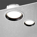 Dimmable Epistar LED Recessed Downlight CRI 90+ 110lm/W PF 0.95 AC 90-260V Ivory Brushed
