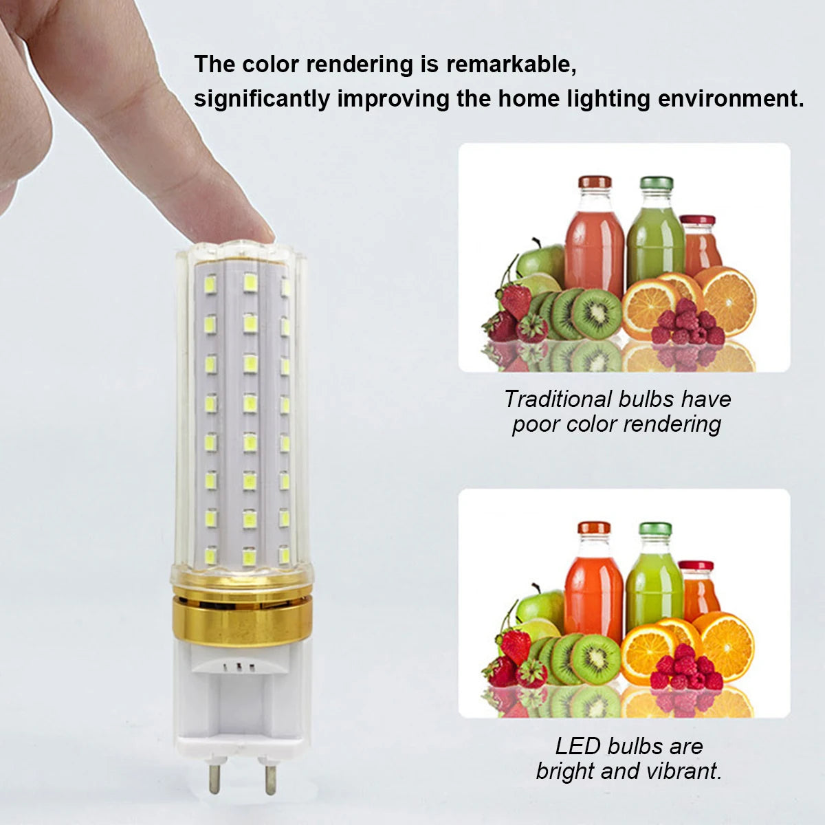 G12 LED Corn Bulb 10W 15W 20W Epistar SMD2835 360° Warm Natural Cool White AC 100-240V PC
